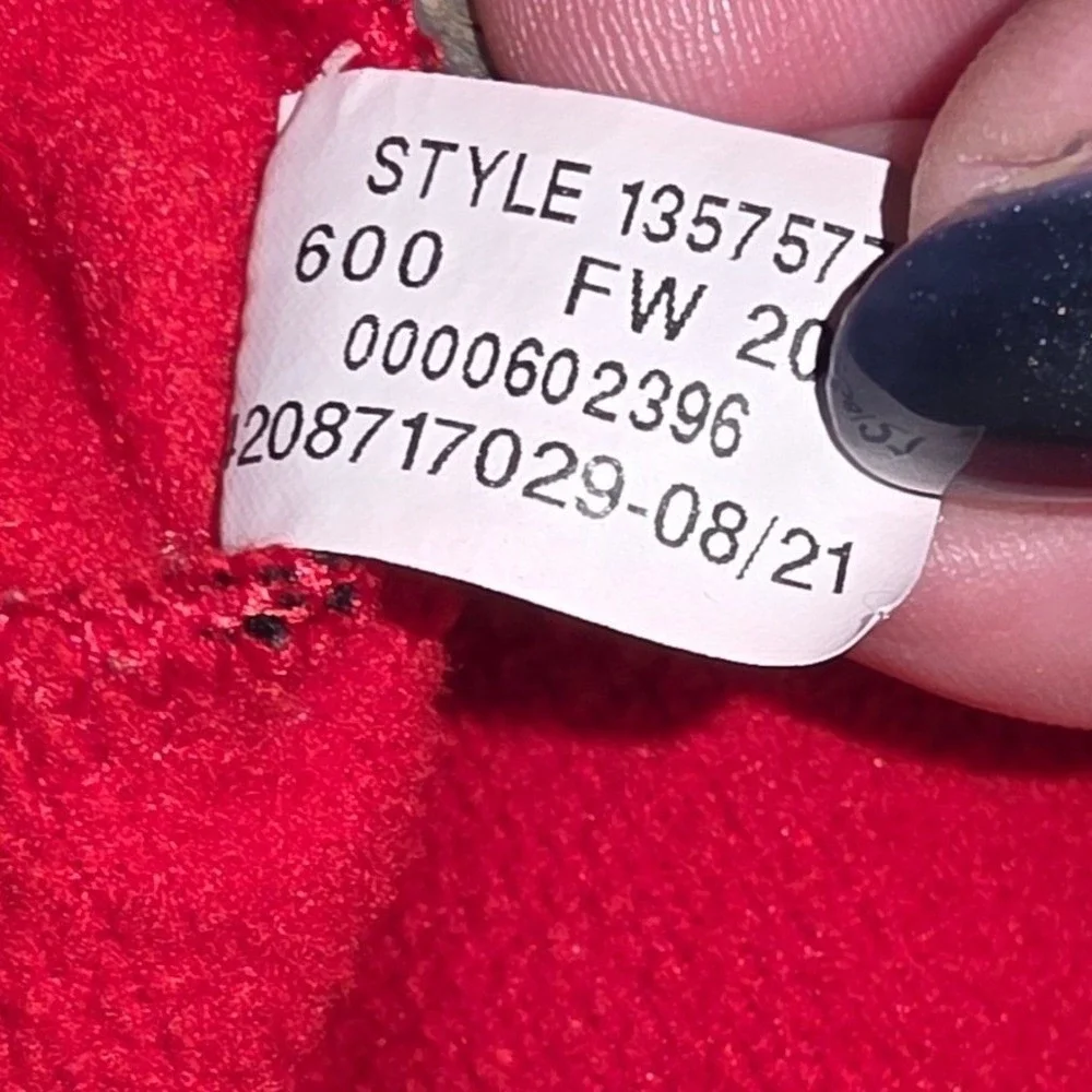 Under Armour‎ Youth Large Red Hoodie Loose Fit Pullover Kangaroo Pocket Athletic